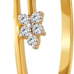 p.c. chandra jewellers metal 18 KT Yellow Gold and Diamond Ring for Women-picture-14