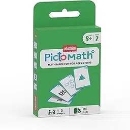 PICTOMATH™ by STEMPlay Labs Math's Card Game 8+ - Level 2 | STEAM Skills - Flash Cards - Abacus | Mathematics - Education - Learning - Skills - Memory | Kids - School - Classroom - Study - Activity |-picture-21
