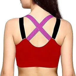 dilency sales Sports Bra for Women's/Girls (Gym,Yoga,Running,Workout) (Removable Pads) (30 to 34 Size)-picture-32