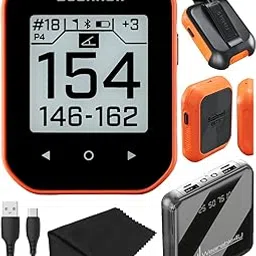 Wearable4U Bushnell Phantom 3 Slope GPS Golf Orange with Slope Technology, Touchscreen, Magnetic Cart Mount with Power Bank and Towel Bundle-picture-19