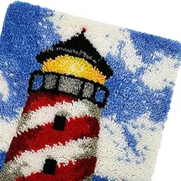 MERISHOPP Creative DIY Latch Hook Rug Kit Embroidery Cushion Cover Adults Festival Crafts | Needlecrafts & Yarn | Rug Making | Latch Hooking | Latch Hooking Kits-image-53