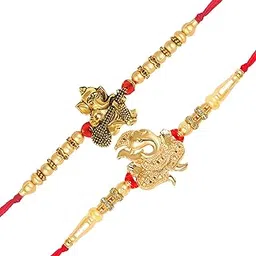 Vivastri's Premium & Unique Rakhi Set For Brother & Sister -Pack of 2-VIVA1111-1108RKG-picture-43