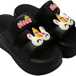 juvilite Women’s EVA Unicorn Sliders | Cute Platform Slip-On Sandals with 3D Cartoon Design | Comfortable Casual Indoor & Outdoor Footwear-picture-36