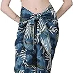 celby Blue Sarong Beach Coverups Sarongs For women Beach Wear Bikini Wrap-picture-22