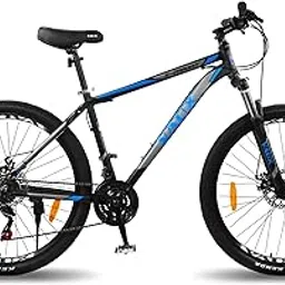 Vaux X-Mount Gear Cycle for Men 27.5T with Aluminium Alloy Frame & Disc Brakes, Multispeed MTB for Adults with 21 Shimano Gears, Lockout Suspension, Kenda Tyres, for an Age Group 15+ Years (Black)-image-54