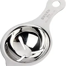 PLUZNIQ 304 Stainless Steel Egg Yolk Separator, Egg Divider Dishwasher Safe, Professional Tool for Baking Cake, Egg Custards, Mayonnaise and More (1 PCS, Silver)-picture-42