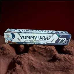 Yummy Wrap Aluminium Foil, Full Length Guranteed 72 Metres x 29.5 cm, 11 Micron Thickness-picture-27