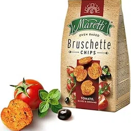 Maretti Oven Baked Bruschette Chips Tomato, Olives & Oregano, 70 grams-picture-28