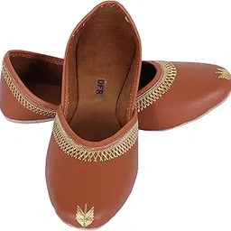 dfr Women Juti | Mojari Jutti for Women | Ethnic Punjabi Shoe Belle for Girls-picture-12
