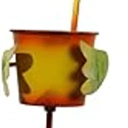 CALANDIS Cute Bird Flower Pot Garden Stake Handcrafted Multipurpose Flowerpot Planter Yellow-image-23