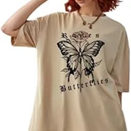 ericia Oversize Tshirt Baggy for Women Girl Casual Latest Stylish Cotton Beige Maroon Lavender Pink Brown Peach White 299 399 Under-picture-12