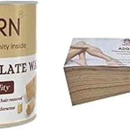 ADORN White Chocolate Wax 600 Gms for Hair & Tan Removal with Adorn wax strips (Pack of 80 strips) | For Arms, Legs and Full body |-picture-39