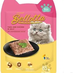 Bellotta Wet Food for Kittens Cats Real Meat (Human Grade) Tuna and Chicken in Jelly, 85 g (Pack of 12) Newly Launched from House of Thai Union - Bellotta Sold by DogsNCats-image-23
