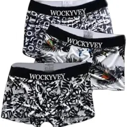 wockyvey Men's Anti Bacterial Combo Airsoft Trunk | Solid Brief | Regular Fit | Imported Nylon Fabric | Multicolor-picture-20