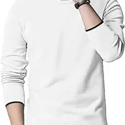 Diaz Men Full Sleeve Cotton T Shirt | 100% Pure Cotton Solid Round Neck Tee| Regular Fit Comfortable Soft Fabric T Shirt |Casual Wear, Office Wear, Gym Wear, Travel & College Outfit-Pack of 1-image-48