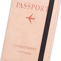 lyla Passport Holder RFID Blocking Travel Wallet for Traveling Business Men Women Pink-picture-26