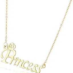 meenaz Valentine Princess Pendant for girl girlfriend Pendants for girl Pendent with Chain Stainless Steel locket Pendant Chain Jewellery wife Birthday Gift ladies Anniversary Gift for Husband-picture-67