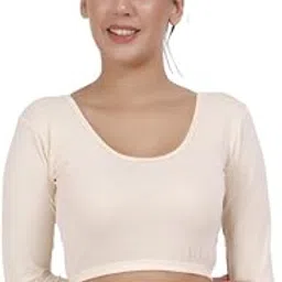 selfcare Women Solid Polycotton Round Neck 3/4 Sleeve Innerwear Thermal Top-picture-24