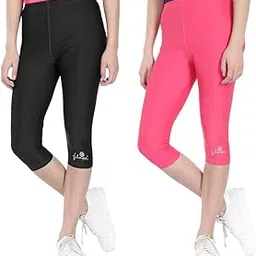 FILMAX® Originals Swimming Costume Lycra Capri Leggin Tights for Women Wear (L to 7XL)-picture-18