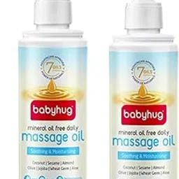 Pack of 2 - Babyhug Mineral Oil Free Daily Massage Oil, 200 ml each, Total 400ml-picture-19