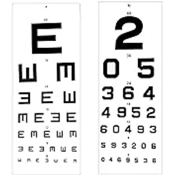 Eagle Eye Products® || EEP || Professional Eye Test Chart Set || 4 Charts - Snellen Alphabet, E Type, C Type, Number Format || Vision Testing Charts || White-image-18