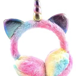 Latest Style Cute Winter & Outdoor Adjustable Ear Muffs/Ear Warmer muff Crown and Unicorn Style for Girls and Women-image-11