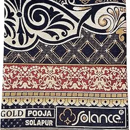Mandhania Pooja Solapuri Chaddars 100% Cotton Dailyuse Double Bed Blanket Pack of 1 - Multicolor-picture-41