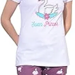 dollar Missy Women's Combed Cotton T-Shirt Capri Night Suit-picture-24