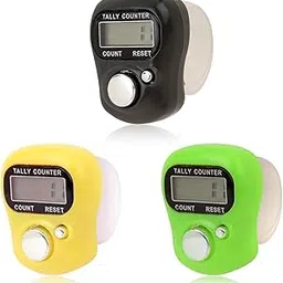 DEGNO Digital Tally Counter, Finger Ring Design, Available, Digital tasbih jap Mantra Counter Chanting Counting Machine for Prayer Lap Counter Pack of 3 image 1