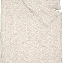 Ikea TRINDSTARR Duvet Cover Set, Cotton Blend, Beige/White Floral, 150x200 cm with 50x80 cm Pillowcase-image-28