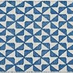 House of Handmade™- Yoga Mat for Women and Men, Strong Anti-Slip Backing, Carry Bag & Strap Included, Pure Cotton Workout Mat for Home, Gym, Pilates 8mm Thick Large BLUE-image-49