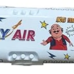 RYAV® Kids Airplane-Shaped Pencil Box & Compass Box & Pencil case with LED Light and Built-in Sharpener, Also as Aeroplane Toy.. (Blue)-picture-38