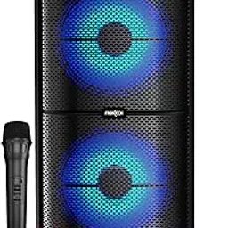 FRONTECH Solo Multimedia Wireless Trolley Speaker - 22W Output, Bluetooth 5.0, LED Display, Disco Light, Wheels, Handle - (SW-0178, Black)-picture-12