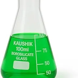 KAUSHIK INDIA Borosilicate Glass 3.3 Measuring Conical Flask 100ml Pack of 1 For Lab Laboratory, School, College And Professional use-picture-34