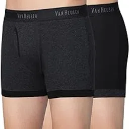 van heusen Men Trunks - 100% Combed Cotton - Pack of 2 - Anti Bacterial, Colour Fresh, Moisture Wicking-picture-34