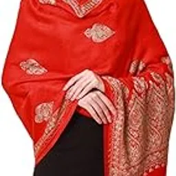 Women Kashmiri Aari Embroidery Stole (Size: 71X203 CM)-image-57