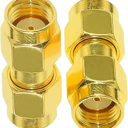 ABONIX RP-SMA Male to RP-SMA Male Adapter RF Reverse Polarity SMA Male Coaxial Connector for FPV Drones, Wi-Fi Antennas, Radio, RF Applications (Pack 0f 2)-picture-20