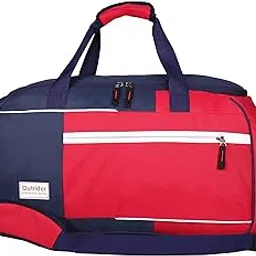 outrider Bricks Travel Duffel Bag (Navy & red)-picture-26