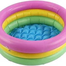 UJEAVETTE Inflatable Kid Swimming Padding Pool Garden Summer Crystal Bottom 60cm-picture-20