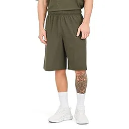 styli Men Micro Pique Knit Reflective Logo Oversized Training Shorts | Stylish Shorts for Men | Perfect for Casual & Everyday Wear-picture-23