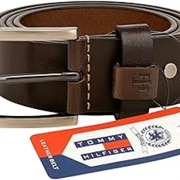 TH - Men's Leather Belt, Genuine Leather, Metal Buckle, Formal and Casual Wear-picture-13