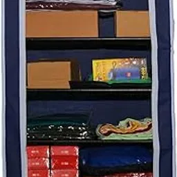 DEMARK Multipurpose Plastic Shoe Rack for Home Storage, Easy to Move & Assemble with Zip Door Cover & Side Pockets, Multiuse Storage Rack for Footwear & Toys-picture-12