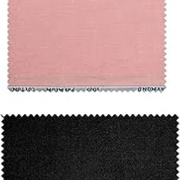 Polyviscose Trouser- 100% Cotton Shirt Fabric Combo Box (Unstitched, All Weather Fabric, (BLACK PANT+DARK PINK SHIRT)-image-75