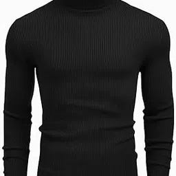 Men’s Highneck Pullover Sweater – Stylish Winter Wear, Soft Cotton Knit, Casual & Office Use-image-0
