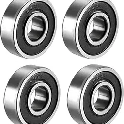 SASALES 6201-2RS Ball Bearing 12mm x 32mm x 10mm Double Sealed 180201 Deep Groove Bearings, Carbon Steel (Pack of 10)-picture-49