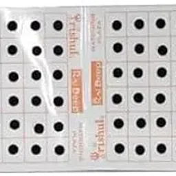 Tri-shul Small Bindi Plain Self-Adhesive Bindis Tikka for Girls Women Ladies Total 600 Bindis Pack of 10 (Black, 8)-image-96