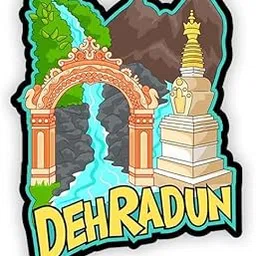 Gift Me Bazar Indian State Theme Wooden Fridge Magnet | Home & Kitchen Decor Gift Items | Magnet for Almirah Refrigerator Door Decor Sticker | Travel Souvenir (Dehradun Fridge Magnet)-image-45