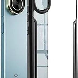 SPAZY CASE® Poco C71 Back Cover | Transparent Crystal Clear Hard PC Back Case with TPU Bumper, Drop Protection Case Cover for Poco C71-picture-31