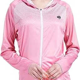 voofly Women's UPF 50+ Sun Protection Shirt Printed UV Hoodie Jacket Full Zip with Pockets-picture-48