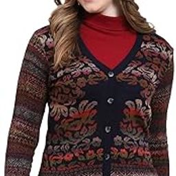 monte carlo Womens Solid V Neck Full Sleeve Wool Casual Sweater (1232220VN)-picture-4